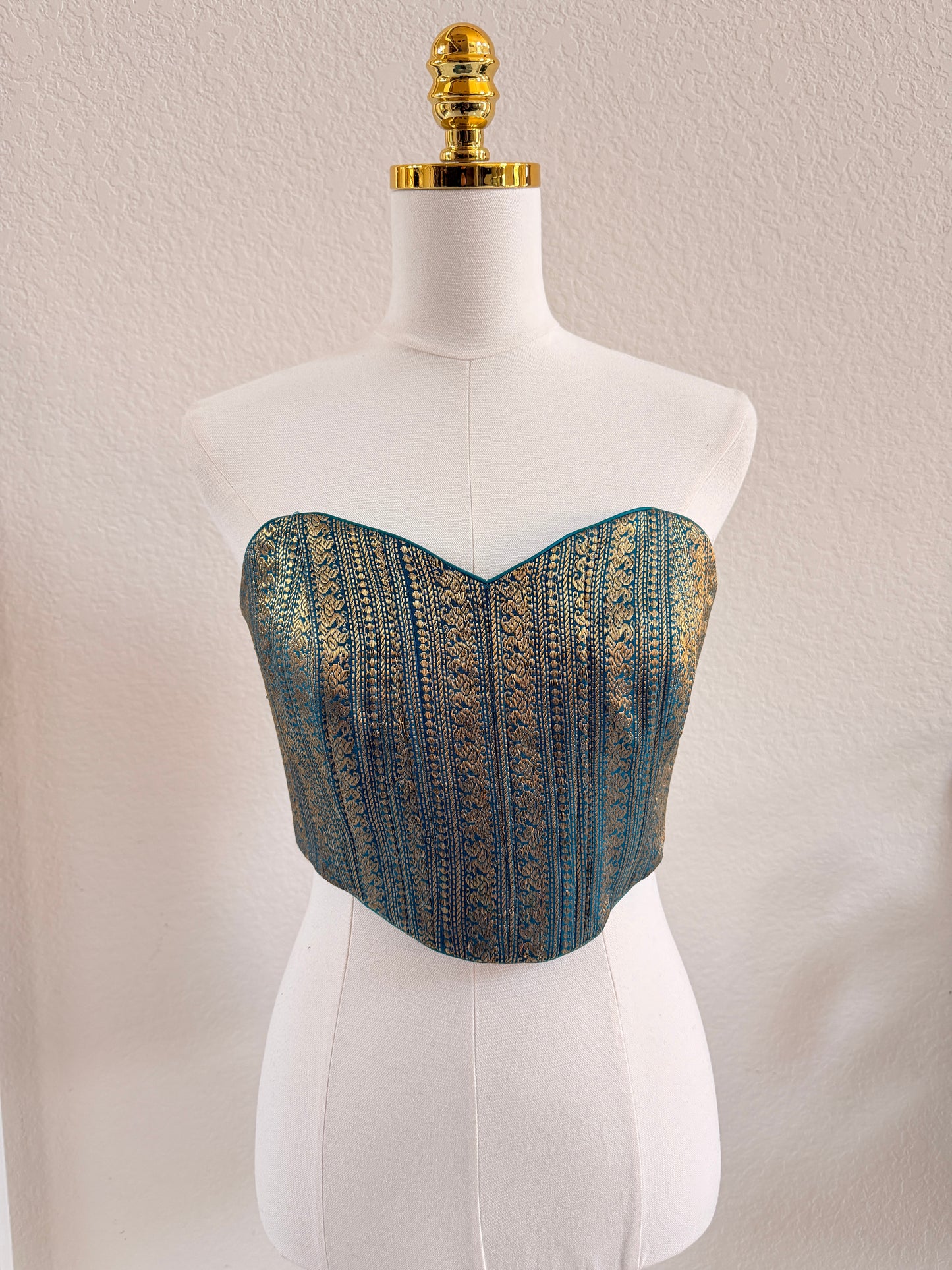 The Teal Maharani Corset