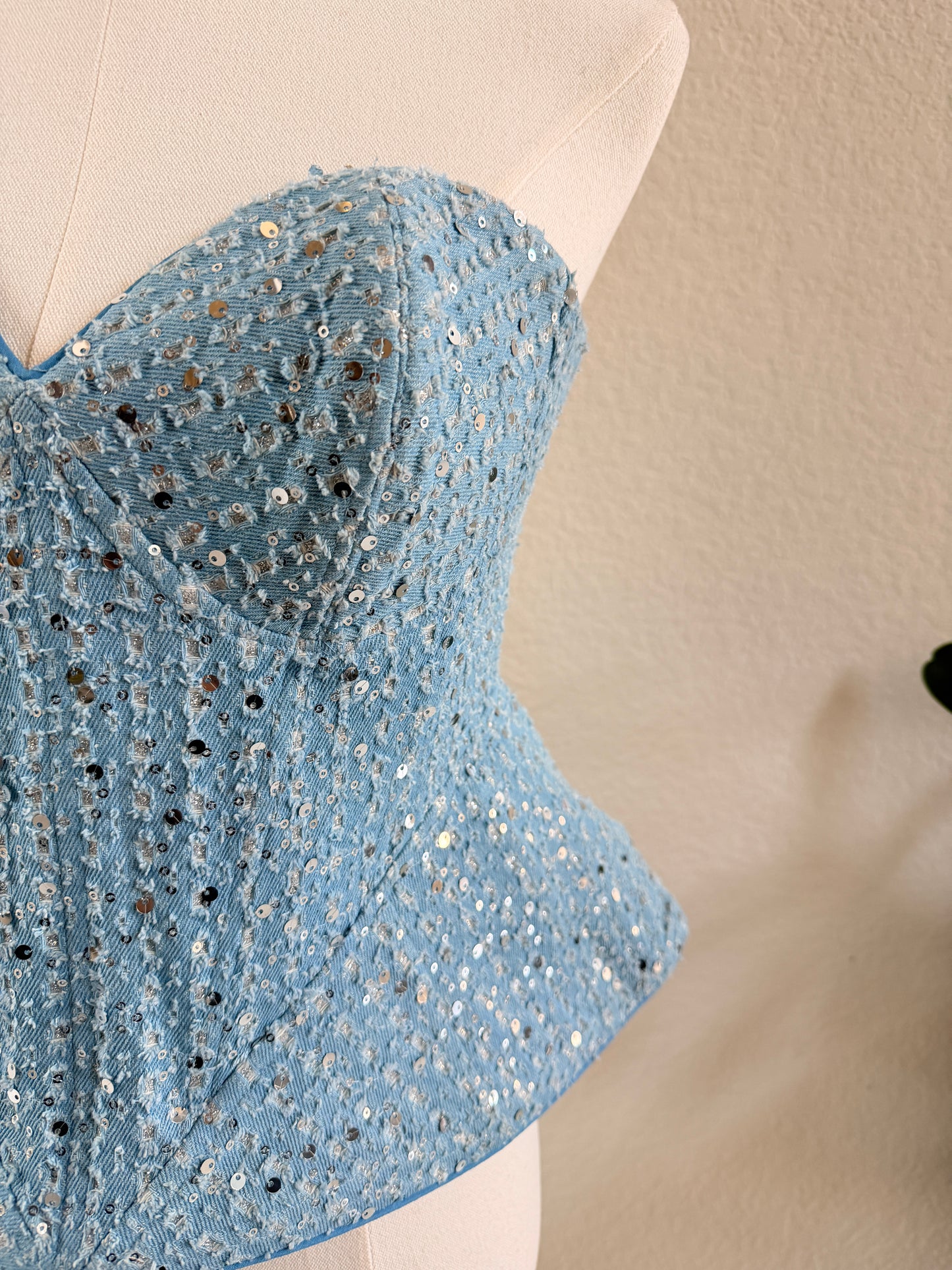 Structured Denim Corset