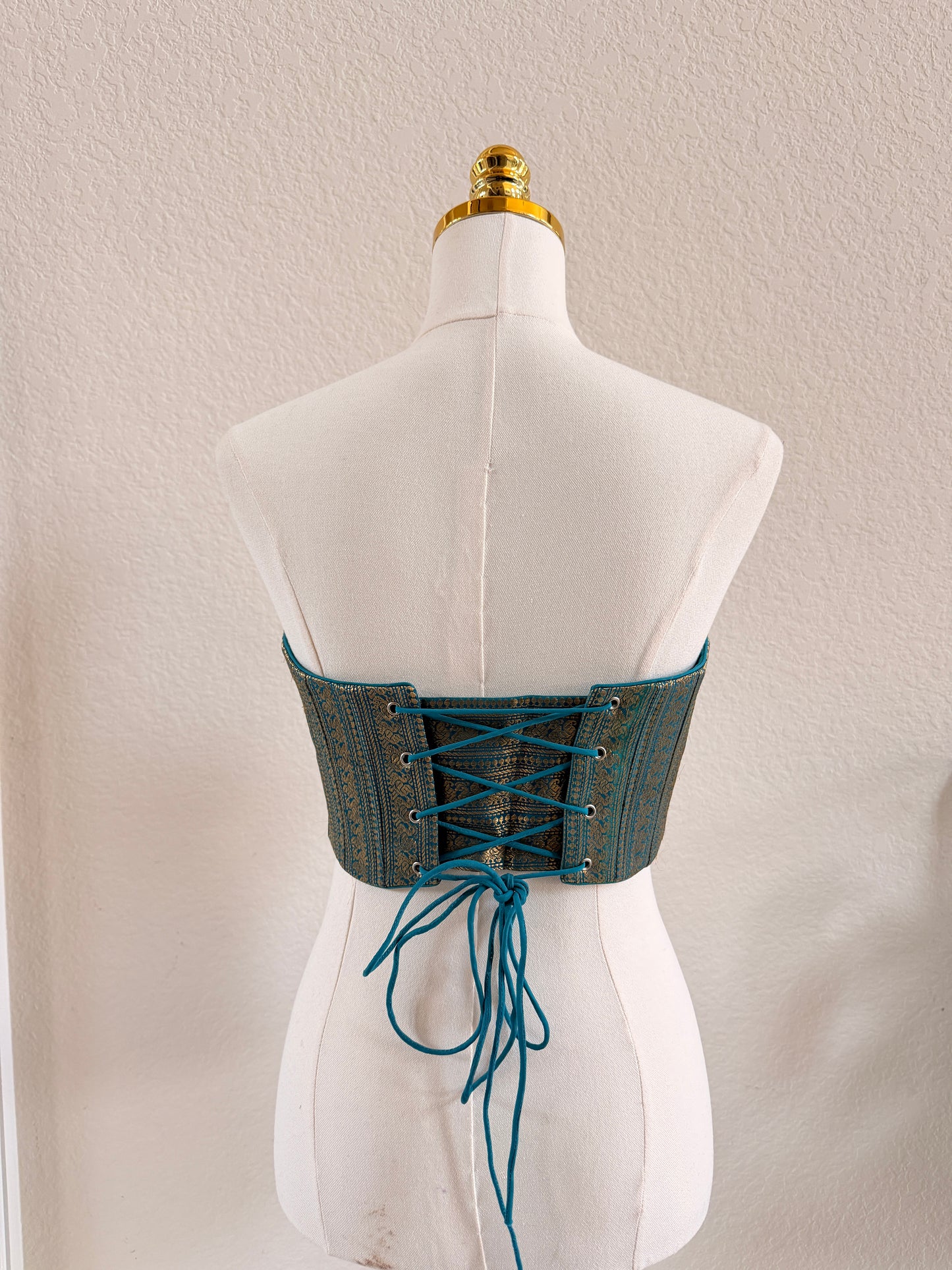 The Teal Maharani Corset