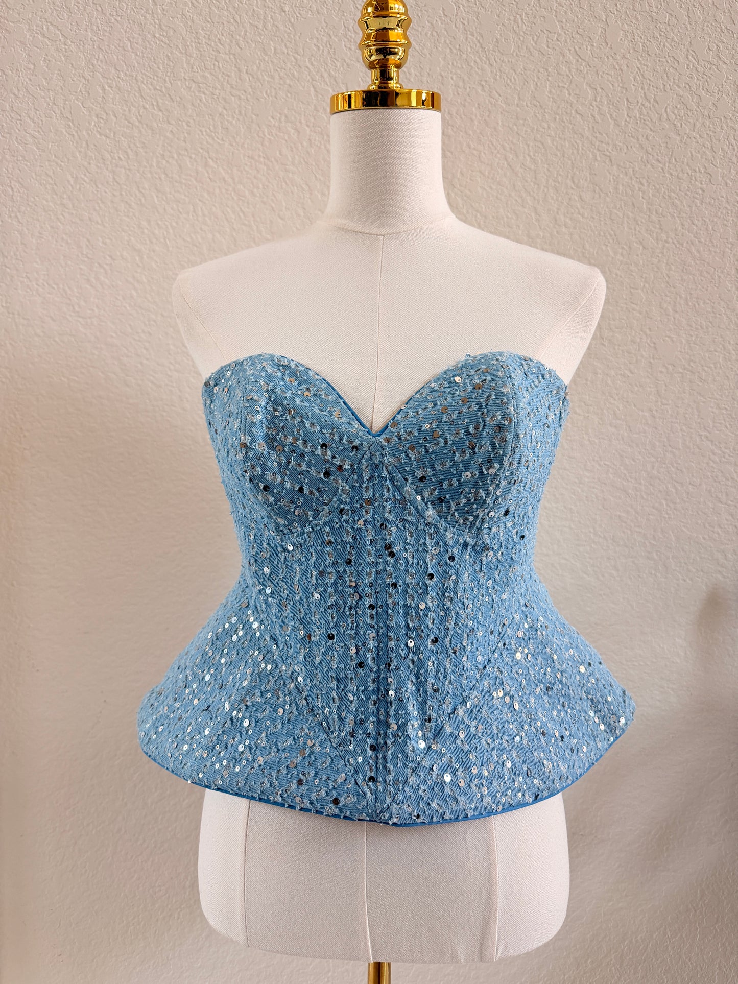 Structured Denim Corset