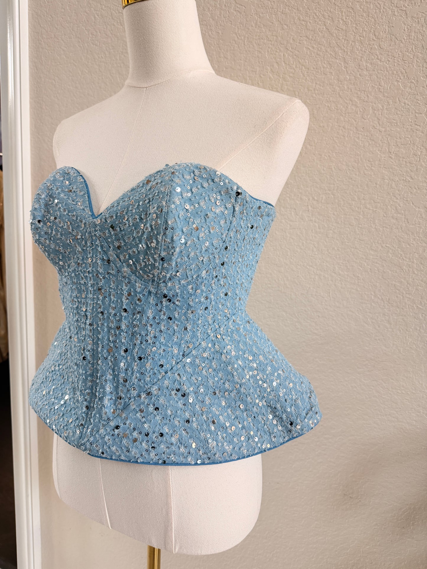 Structured Denim Corset