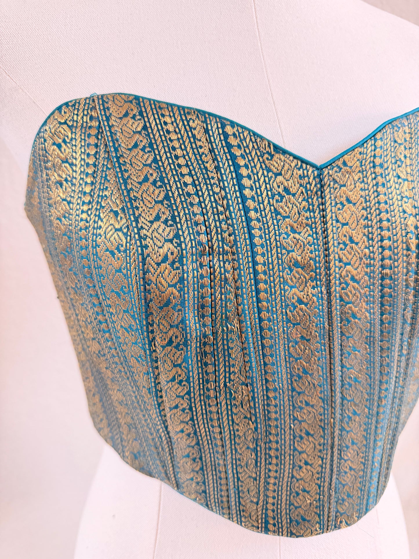 The Teal Maharani Corset