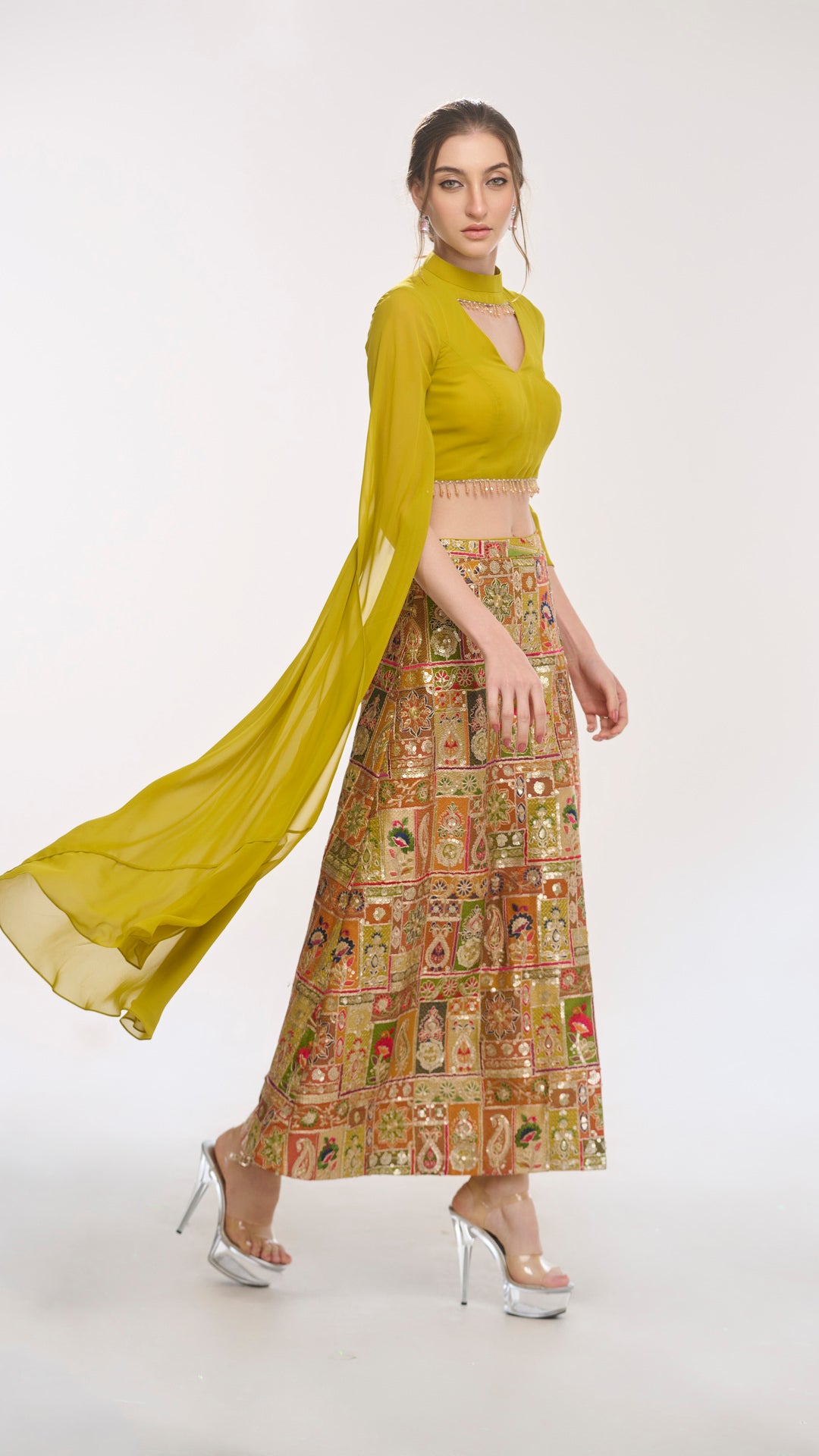 Cute modern cutout cora top and skirt set by LabelN 