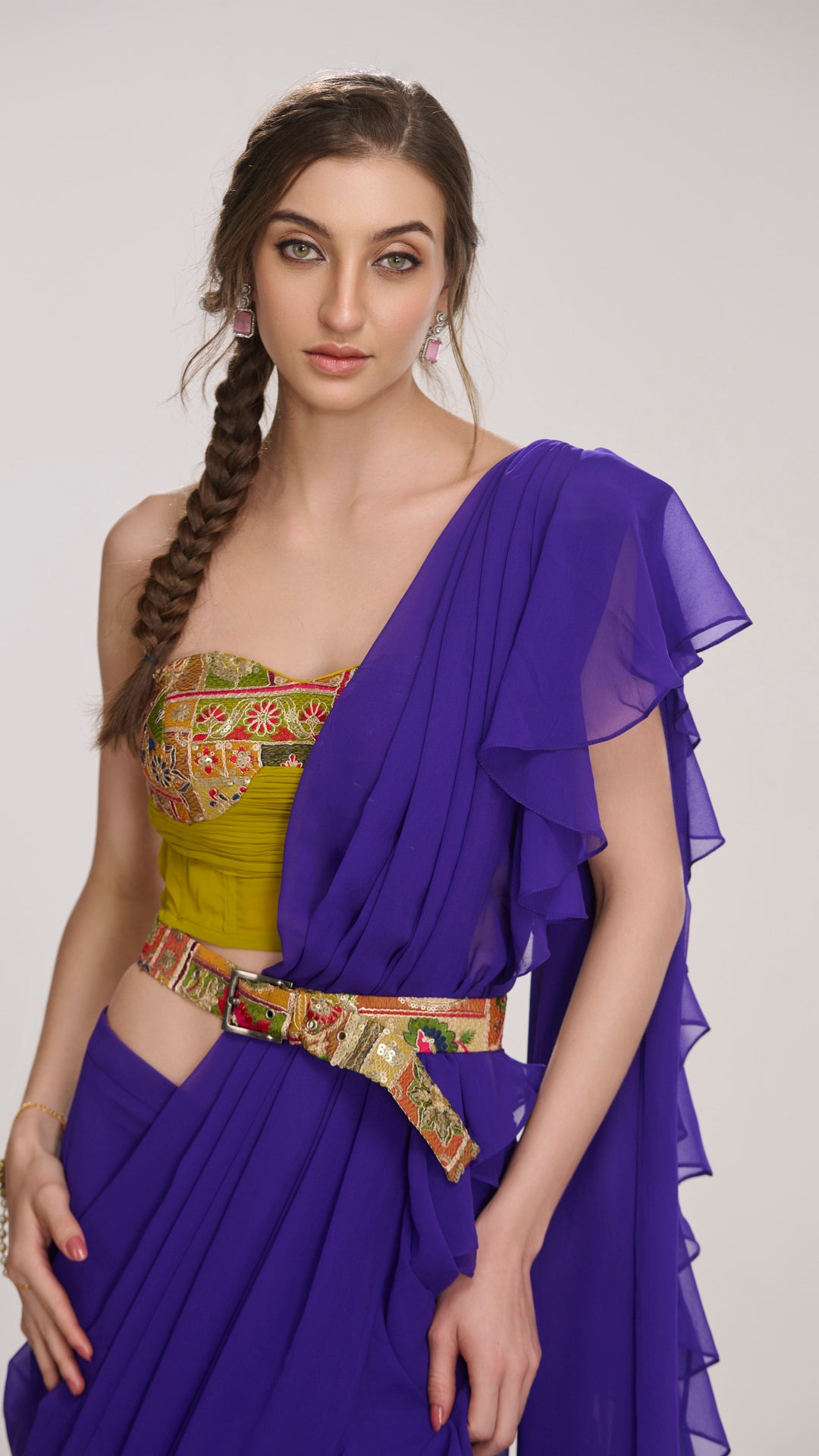 Jocasta off-shoulder embroidered Bustier Top by LabelN 
